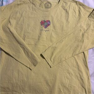 Life Is Good Bright green Tee